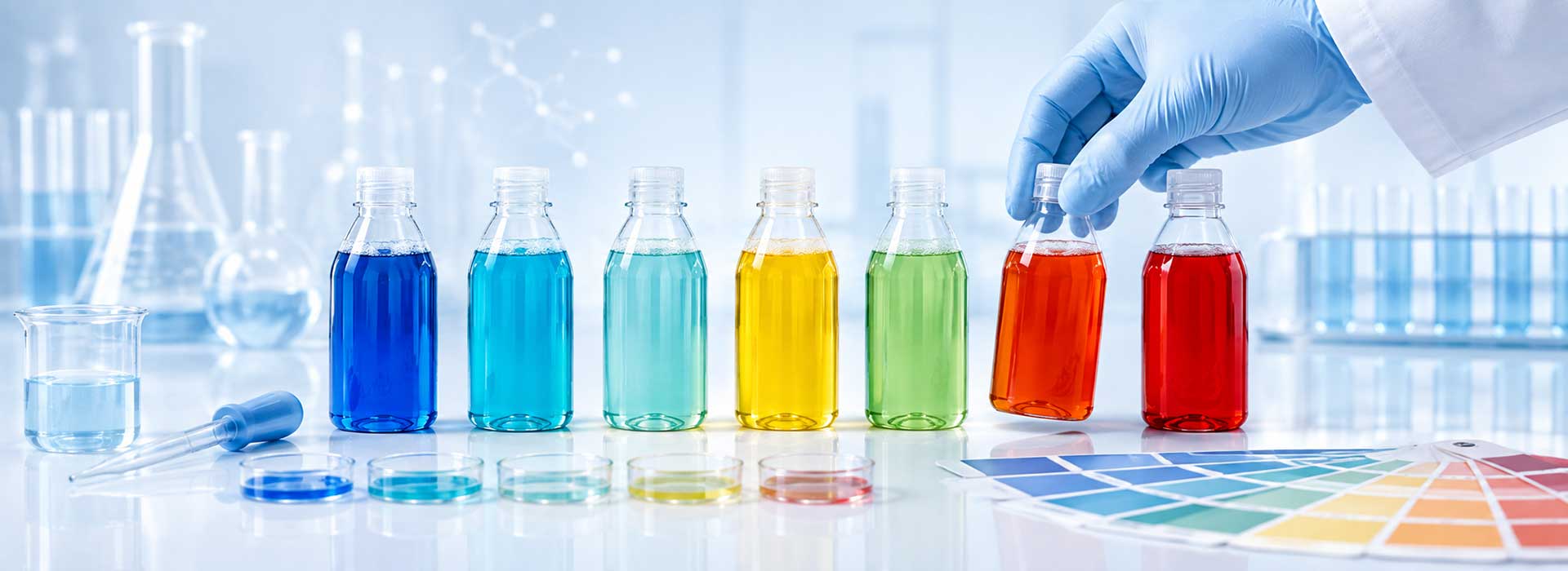 colors for liquid laundry detergent, liquid detergent color selection, detergent formulation color choice, laundry detergent shade selection