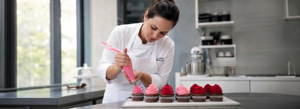 food colors for bakery, chef in bakery
