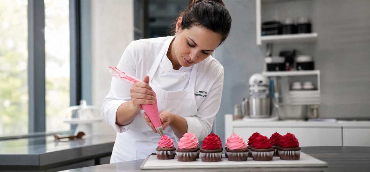 food colors for bakery, chef in bakery