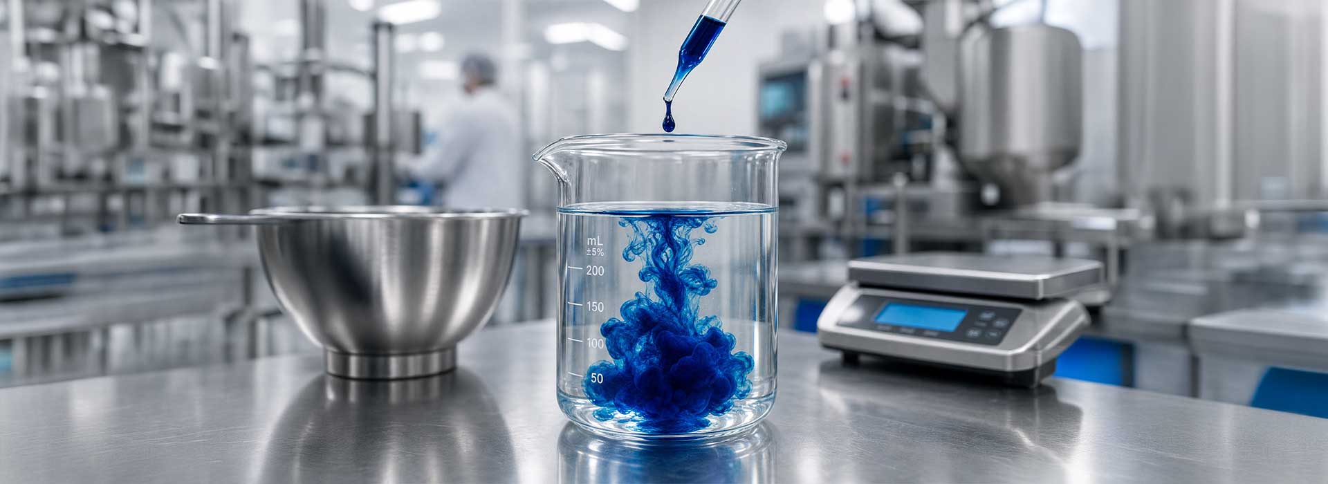 food colors for bakery, color testing for baking in lab,