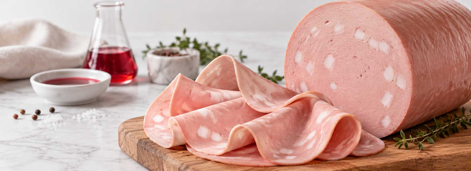 Color for mortadella processing, Mortadella pink food color, Food color for mortadella, Mortadella color stability