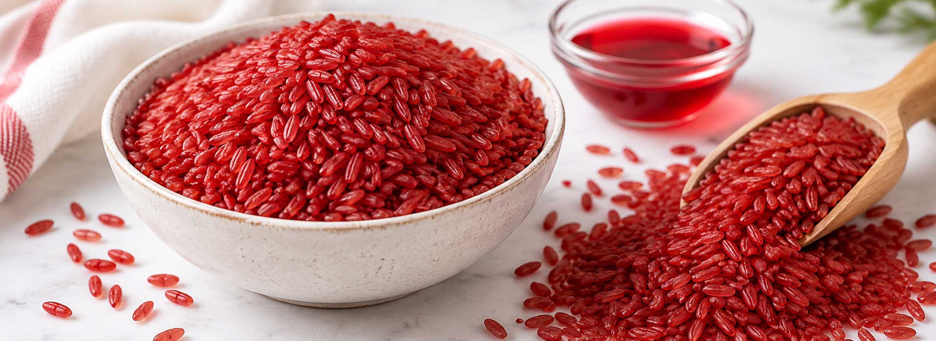 Color for red rice, Red rice food color, Food coloring for red rice, Even red rice coloring
