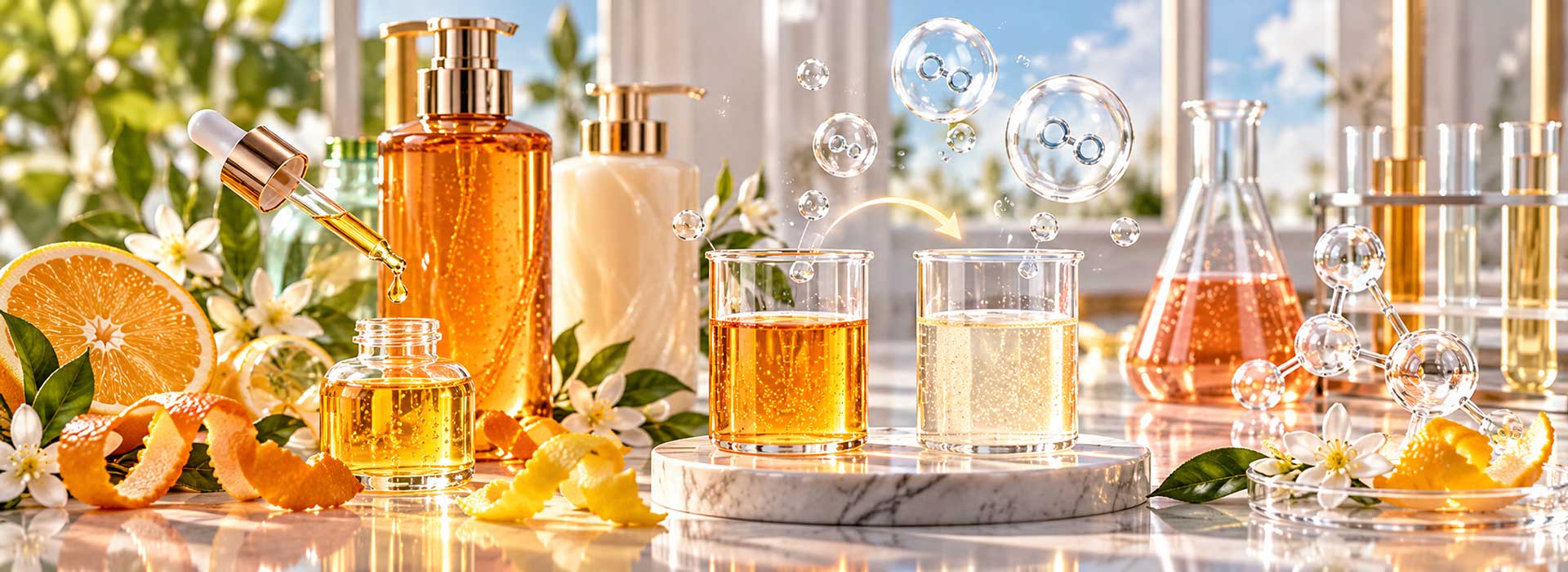 hair care color oxidation, terpene peroxide color degradation, fragrance oxidation in hair care, oxidized hair care color
