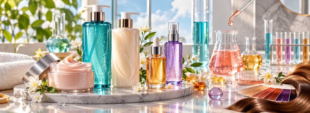 hair care color stability, hair care color formulations, fragrance and hair care color, colored hair care products