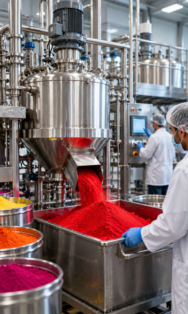 Colour manufacturer, Processing plant,